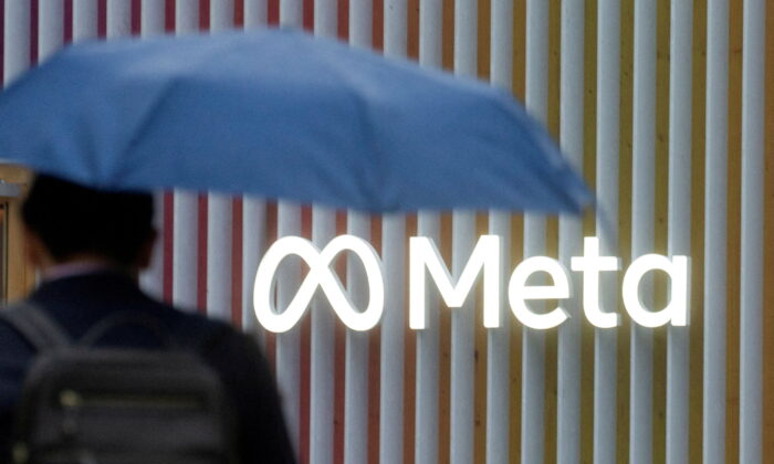 Le logo de Meta Platforms à Davos, en Suisse, le 22 mai 2022. (Photo d'archives)