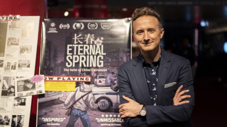 Jason Loftus, réalisateur d’ « Eternal Spring » lors de l’avant-première au Film Forum à Manhattan, le 14 octobre 2022. (Chung I Ho/Epoch Times)