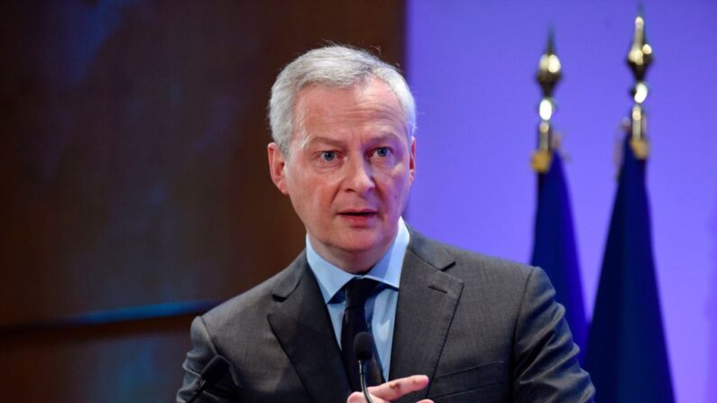 Le ministre français de l'Économie et des finances Bruno Le Maire (Photo ERIC PIERMONT/AFP via Getty Images)