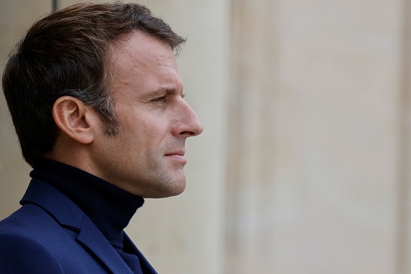 Emmanuel Macron, le 3 octobre 2022.  (LUDOVIC MARIN/POOL/AFP via Getty Images)