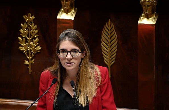 La députée et présidente du groupe parlementaire du parti Renaissance Aurore Bergé.  (Photo : ALAIN JOCARD/AFP via Getty Images)