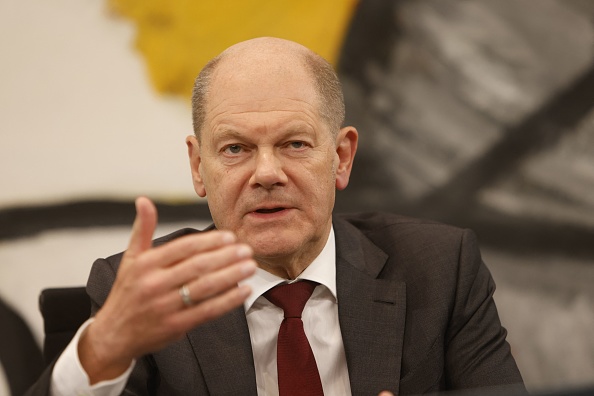 Le chancelier allemand Olaf Scholz. (Photo : MICHELE TANTUSSI/AFP via Getty Images)