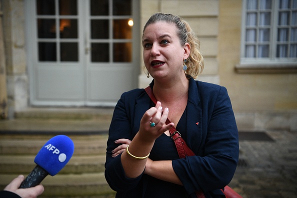 La cheffe de file des députés La France insoumise (LFI) Mathilde Panot. (Photo CHRISTOPHE ARCHAMBAULT/AFP via Getty Images)