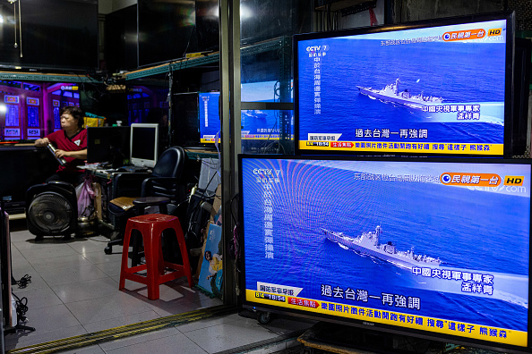 -Une télévision anglophone vient d’être inaugurée à Taïwan. Photo par Annabelle Chih/Getty Images.