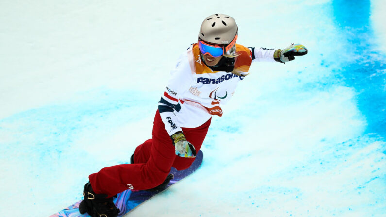 Cécile Hernandez lors de la septième journée des Jeux paralympiques de PyeongChang 2018, le 16 mars 2018 à Pyeongchang-gun, en Corée du Sud.(Photo : Lintao Zhang/Getty Images)
