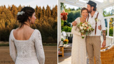 «C’était très spécial»: une femme conçoit et tricote sa propre robe de mariée en 6 semaines pour 400 euros