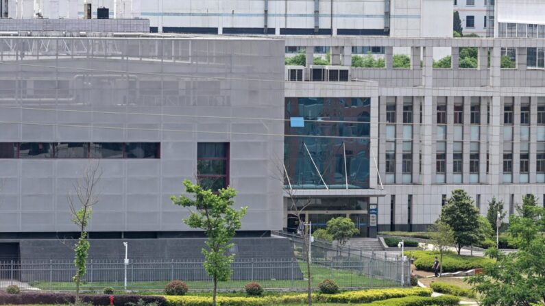 Laboratoire P4 de l'Institut de virologie de Wuhan le 13 mai 2020 (HECTOR RETAMAL/AFP via Getty Images)