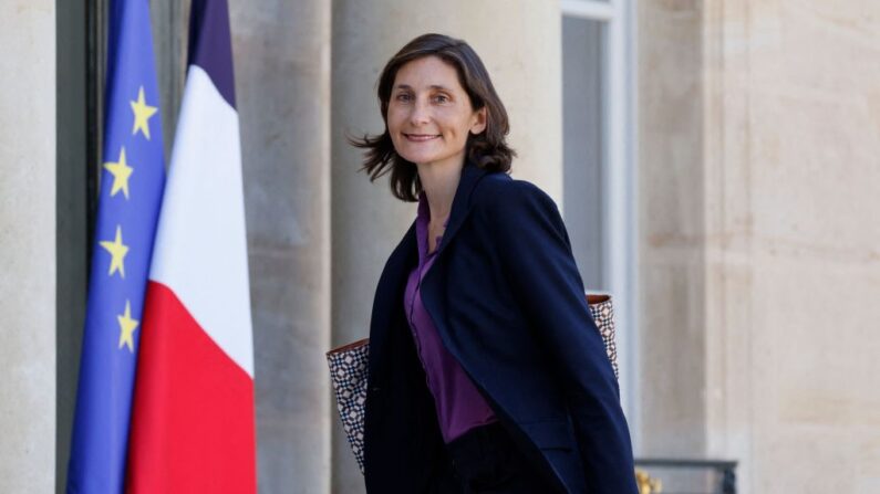 La ministre des Sports, Amélie Oudéa-Castéra, le 4 juillet 2022. (Photo: LUDOVIC MARIN/AFP via Getty Images)