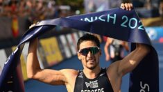 Triathlon: le Français Léo Bergère sacré champion du monde