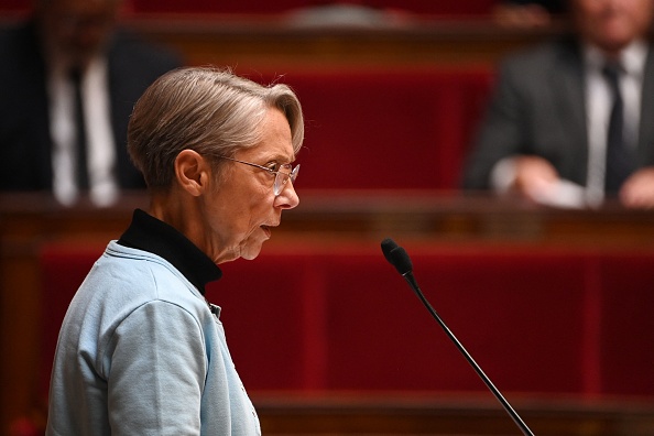 La Prem!ère ministre Élisabeth Borne à l'Assemblée nationale à Paris. (Photo : ALAIN JOCARD/AFP via Getty Images)