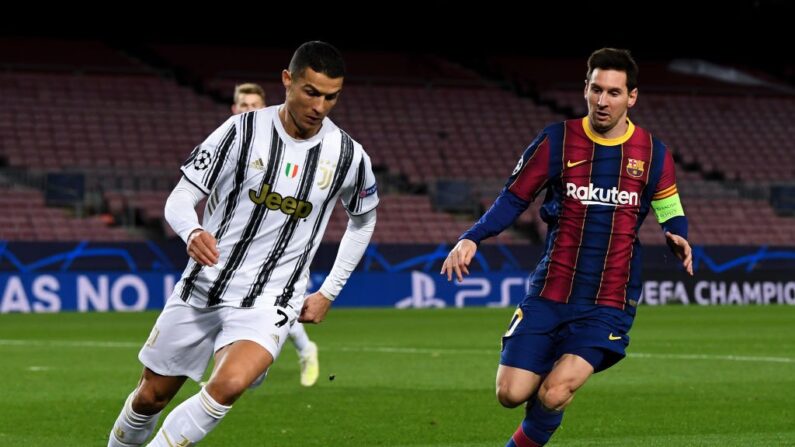 Cristiano Ronaldo Vs Lionel Messi: match de l'UEFA Champions League entre le FC Barcelona et la Juventus au Camp Nou le 08 décembre 2020 à Barcelone, Espagne.(Crédit photo David Ramos/Getty Images)