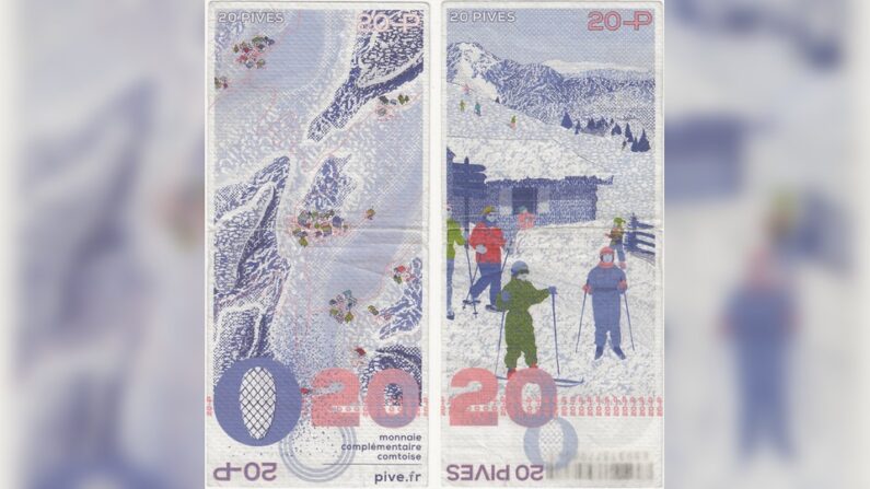 Un billet de 20 pives, équivalent à 20 euros. (photo de LejunOSM, CC BY-SA 4.0)
