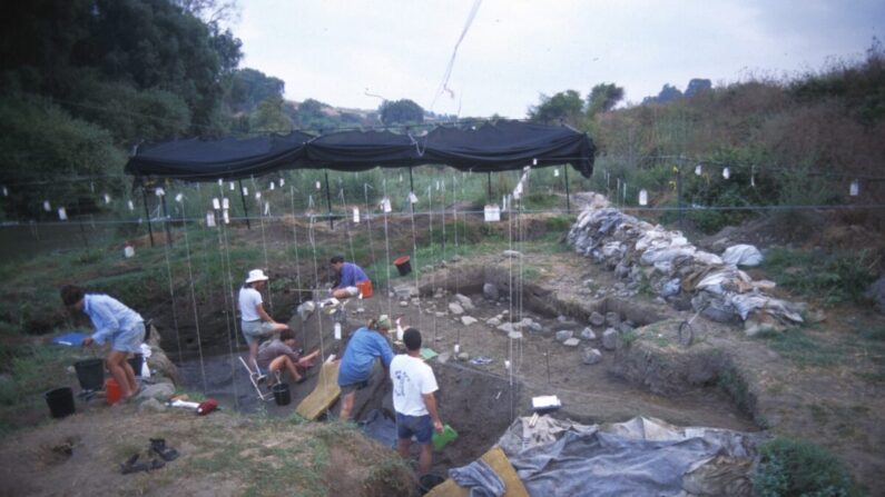 Site de fouilles de Gesher Benot Ya'aqov près du Jourdain en Israël. (Avec l'aimable autorisation de l'Université de Tel Aviv)