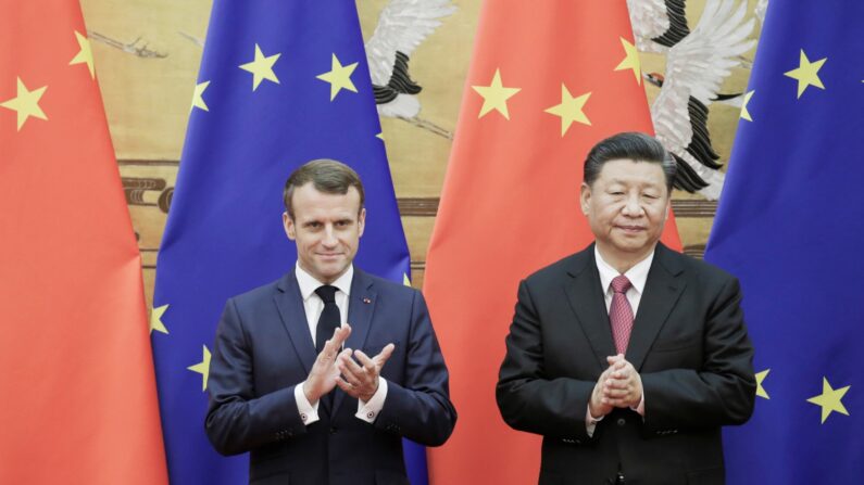 Emmanuel Macron et Xi Jinping, le 6 novembre 2019 à Pékin (Photo : Jason Lee - Pool/Getty Images)