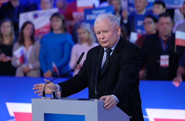 Jaroslaw Kaczynski, chef du parti politique au pouvoir Droit et Justice (PiS). (Photo : Sean Gallup/Getty Images)