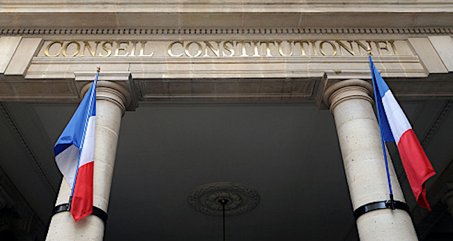 Le Conseil constitutionnel à Paris. (Photo : BORIS HORVAT/AFP via Getty Images)