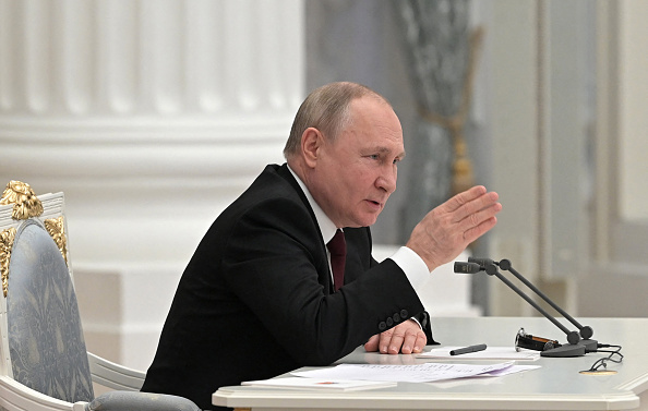 Le Président russe Vladimir Poutine.  (Photo : ALEXEY NIKOLSKY/Sputnik/AFP via Getty Images)