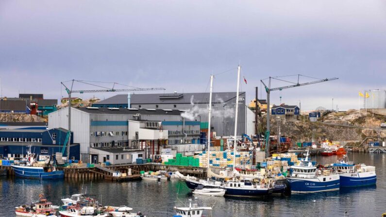 Le port d'Ilulissat, dans l'ouest du Groenland. (Photo: ODD ANDERSEN/AFP via Getty Images)