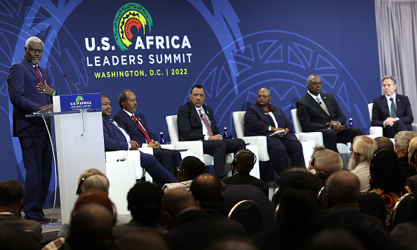 Le Forum sur la paix, la sécurité et la gouvernance lors du Sommet des dirigeants américains et africains, le 13 décembre 2022 à Washington, DC.(Photo : Kevin Dietsch/Getty Images)