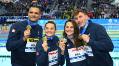 Mondiaux de natation: un record du monde et une médaille d’or pour le relais 4x50m nage libre mixte français
