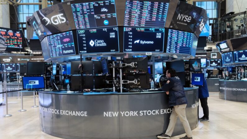 Le New York Stock Exchange (NYSE) , le 07 octobre 2022. (Spencer Platt/Getty Images)