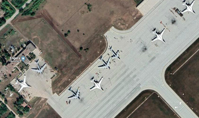 Base aérienne militaire d’Engels, dans la région de Saratov. (Capture d'écran /Google maps)