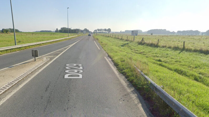 C'est sur la D929 près de Motteville (Seine-Maritime) que l'accident mortel a eu lieu. (Capture d'écran/Google Maps)