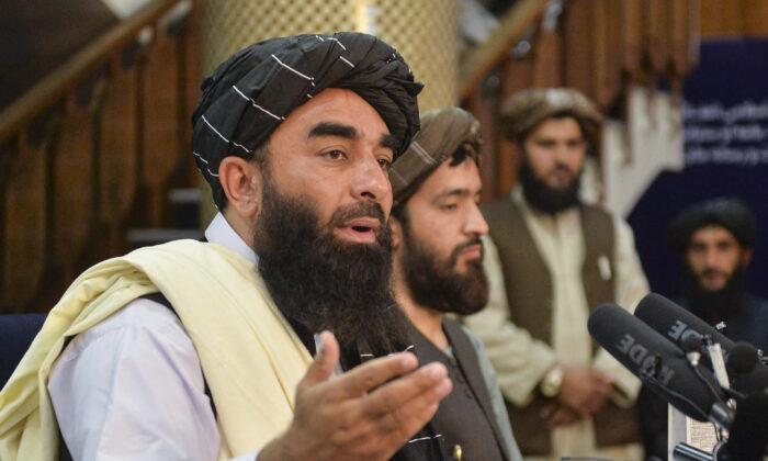 Zabihullah Mujahid  (HOSHANG HASHIMI/AFP via Getty Images)