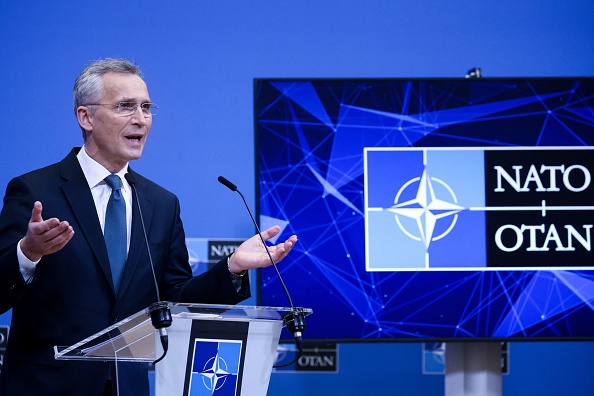 Le secrétaire général de l'OTAN, Jens Stoltenberg. (Photo :  KENZO TRIBOUILLARD/AFP via Getty Images)