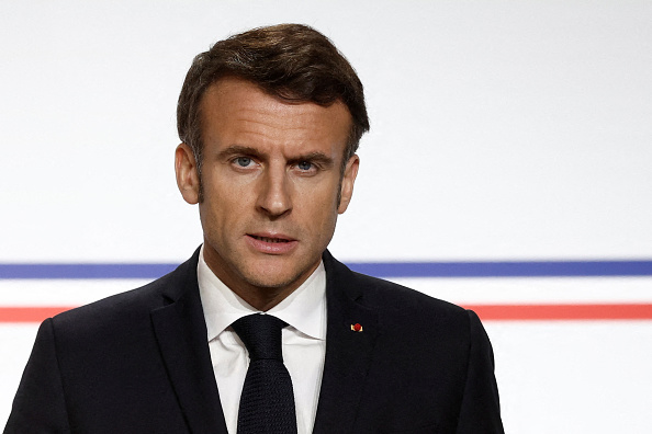 Emmanuel Macron.  (BENOIT TESSIER/POOL/AFP via Getty Images)