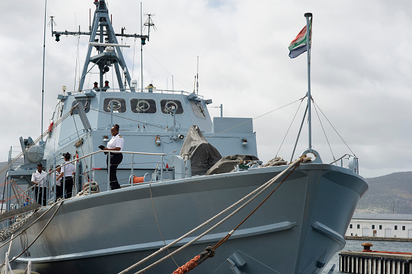 L'Afrique du Sud va accueillir la marine chinoise et celle de la Fédération de Russie lors d'un exercice maritime multilatéral en février. (Photo : RODGER BOSCH/AFP via Getty Images)