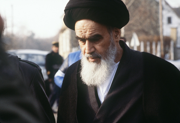 Ayatollah Ruhollah Khomeini. (Photo : JOEL ROBINE/AFP via Getty Images)