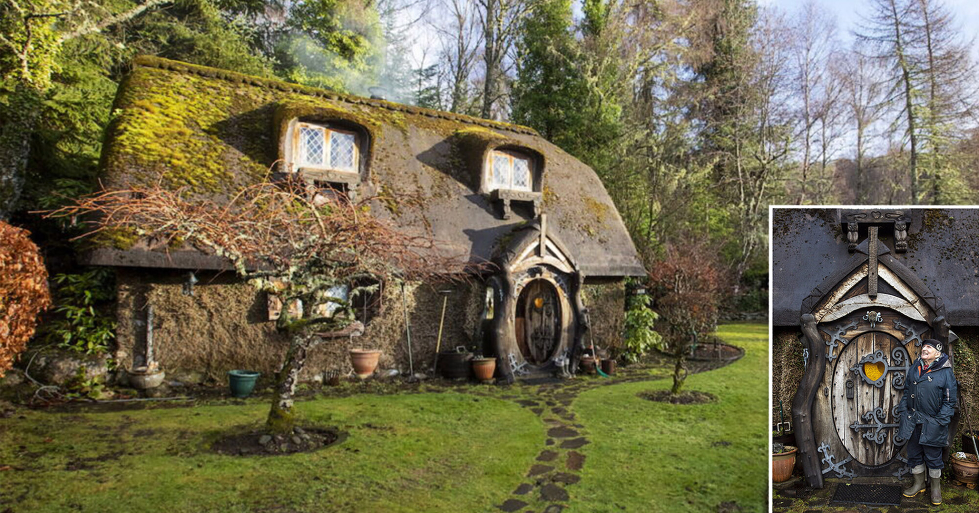 Un bûcheron créatif de 90 ans a construit sa propre maison de Hobbit et y vit en dehors du réseau
