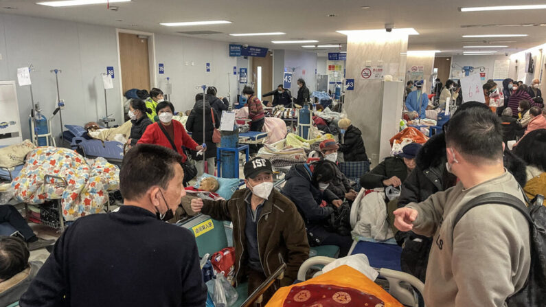 Hôpital de Tongren à Shanghai, le 3 janvier 2023. (Hector Retamal/AFP via Getty Images)