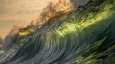 Ce photographe fige dans le temps de majestueuses vagues au lever du soleil