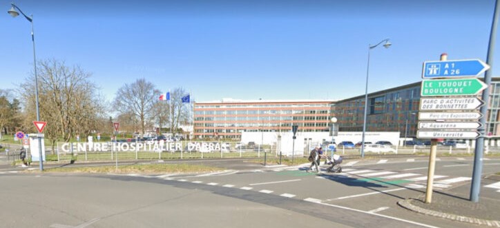Capture d'écran Google Maps (hôpital d'Arras)