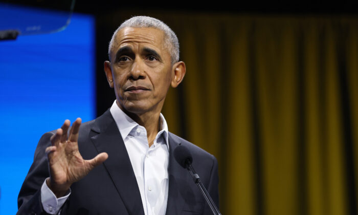 Barack Obama à New York, le 17 novembre 2022. (Spencer Platt/Getty Images)