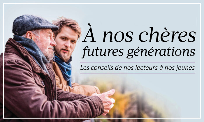 Chères futures generations, une chronique de conseils des lecteurs aux jeunes. (Photo de Shutterstock)