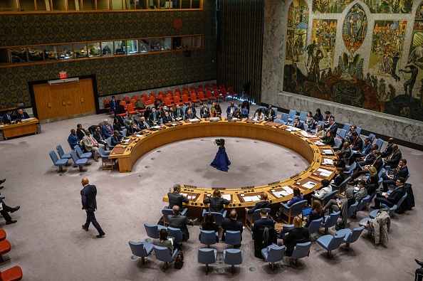 Le Conseil de sécurité de l'ONU tient une réunion sur Haïti au siège de l'ONU à New York en janvier 2023. (ED JONES/AFP via Getty Images)