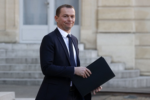 Le ministre du Travail Olivier Dussopt. (GEOFFROY VAN DER HASSELT/AFP via Getty Images)