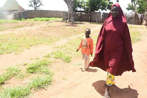 Hafsatu Usman a perdu la trace de trois de ses sept enfants à cause du conflit dans le nord-est du Nigeria. (Photo : PIUS UTOMI EKPEI/AFP via Getty Images)