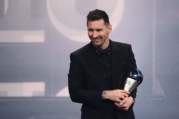 Lionel Messi a reçu le prix du Meilleur joueur masculin de la FIFA 2022. (FRANCK FIFE/AFP via Getty Images)