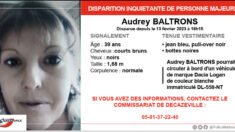 Aveyron: le point sur la disparition inquiétante d’Audrey Baltrons, 39 ans et mère de deux enfants