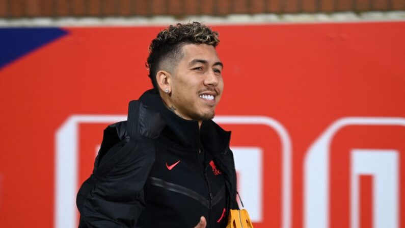 L’attaquant brésilien de Liverpool Roberto Firmino (Photo by GLYN KIRK/AFP via Getty Images)
