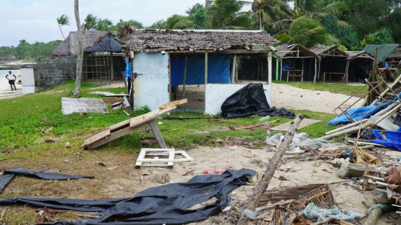 Déjà en état d'urgence, le Vanuatu fait le bilan après le passage du cyclone Kévin. (Photo by PHILIPPE CARILLO/AFP via Getty Images)