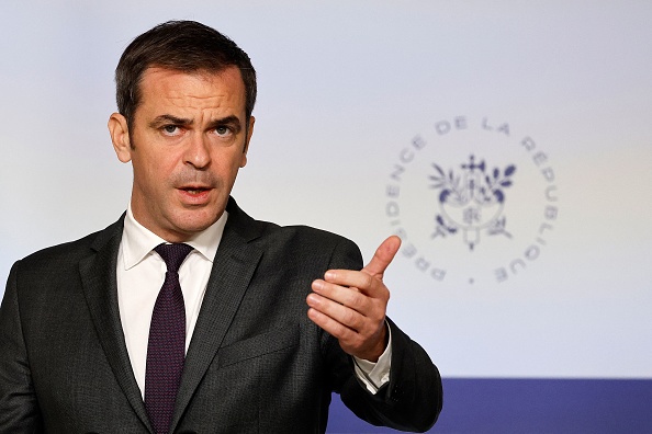 Le porte-parole du gouvernement Olivier Véran. (LUDOVIC MARIN/AFP via Getty Images)
