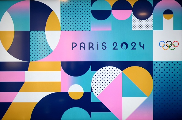 Les couleurs dominantes et l'identité visuelle des Jeux Olympiques et Paralympiques de Paris 2024 - 
(Photo by FRANCK FIFE/AFP via Getty Images)