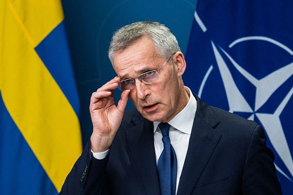 Le secrétaire général de l'OTAN Jens Stoltenberg. (JONATHAN NACKSTRAND/AFP via Getty Images)