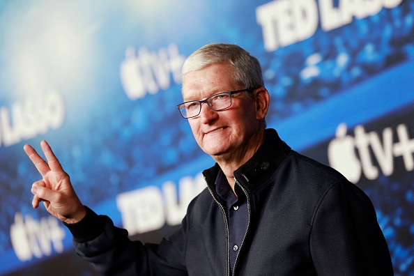 Tim Cook, le patron d'Apple, en visite en Chine pour assister au China Development Forum. (MICHAEL TRAN/AFP via Getty Images)
