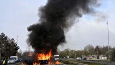 Retraites : blocages routiers et pétrolier en Bretagne